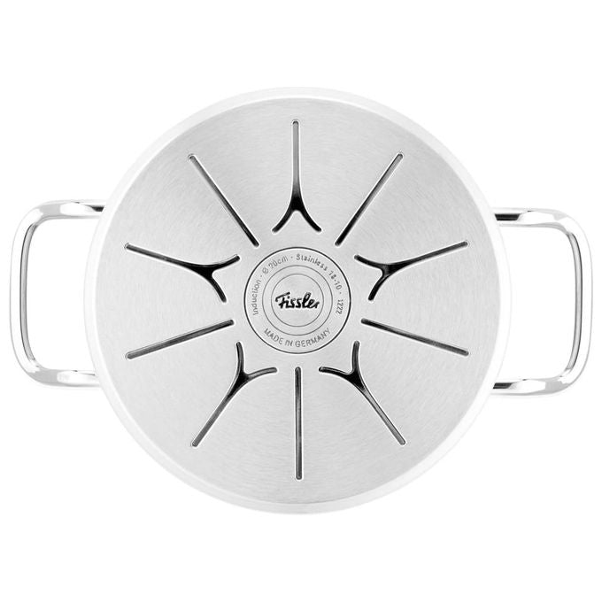 Fissler Pentola Acciaio Inox 20 cm 3.9 L con Coperchio in Vetro Original Profi Collection