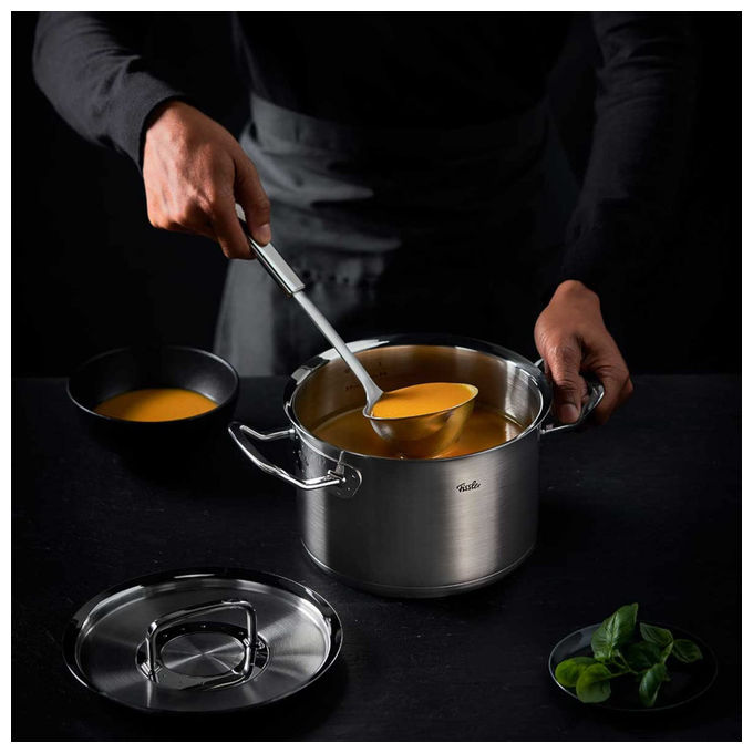 Fissler Pentola Acciaio Inox 20 cm 3.9 L con Coperchio in Vetro Original Profi Collection