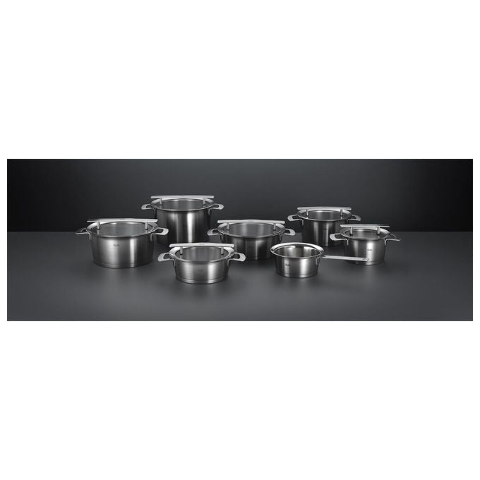 Fissler Pentola per Arrosti 24 cm 39 l Acciaio Inox con Coperchio in Vetro Adatta a Induzione