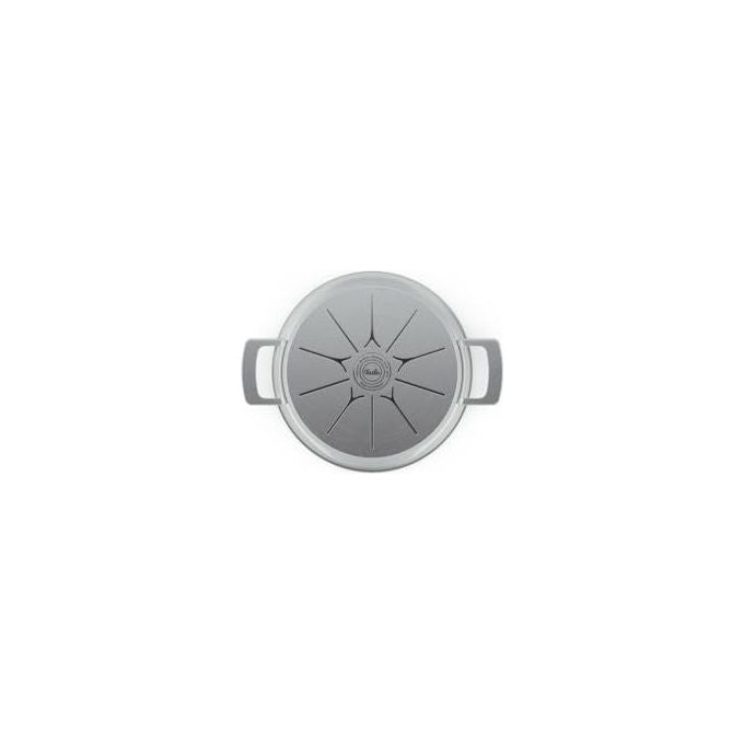Fissler Pentola per Arrosti 24 cm 39 l Acciaio Inox con Coperchio in Vetro Adatta a Induzione