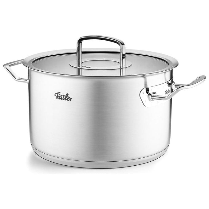 Fissler Pentola Original Profi Collection Acciaio Inox 24 cm 63 Litri con Coperchio in Vetro