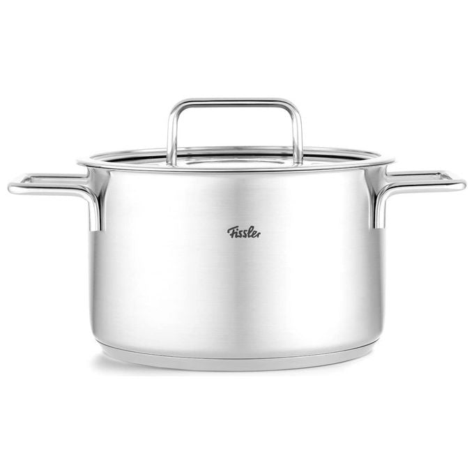 Fissler Pentola Alta con Coperchio Acciaio Inox 20 cm 3.6 L Pure Collection