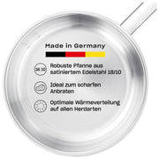 Fissler Padella Acciaio Inox 24 cm Original Profi Collection Induzione
