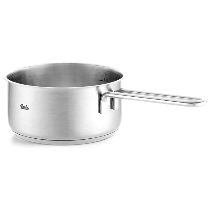 Fissler Casseruola in Acciaio Inox 16 cm 1.4 l con Coperchio in Vetro