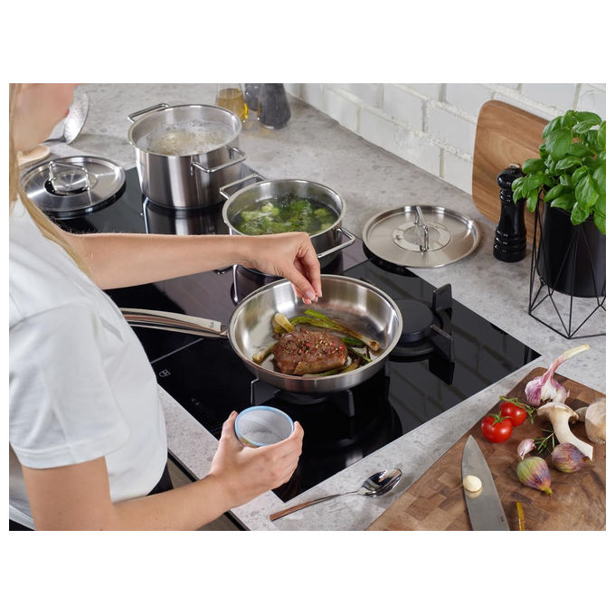 Fissler Padella Pure Collection 20 cm Acciaio Inox per Tutti i Piani Cottura