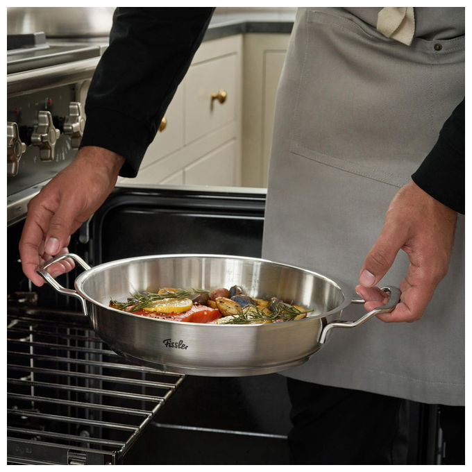 Fissler Tegame Acciaio Inox Novogrill Original Profi Collection 24 cm 2 Litri