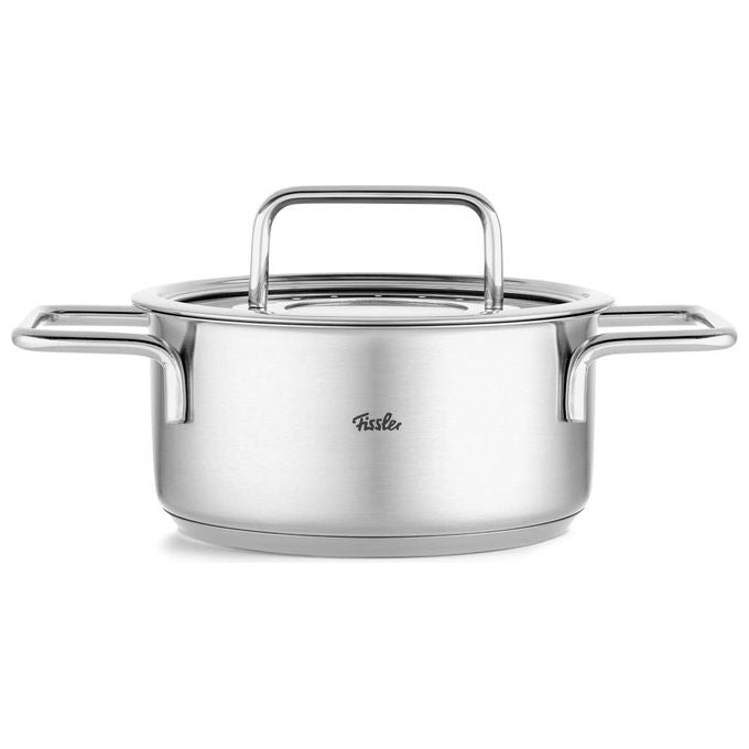 Fissler Pentola Acciaio Inox 16 cm 1.9 L con Coperchio Vetro Pure Collection