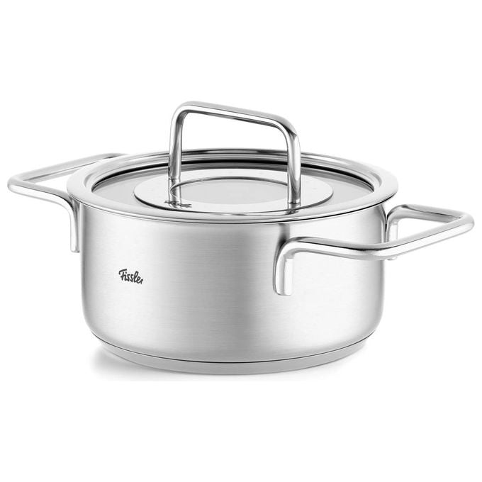 Fissler Pentola Acciaio Inox 16 cm 1.9 L con Coperchio Vetro Pure Collection