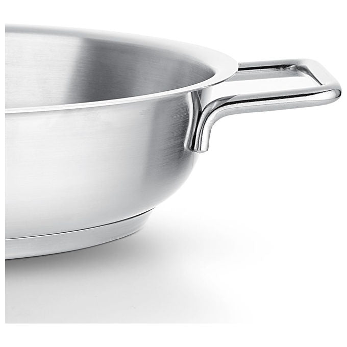 Fissler Padella da Portata Pure Collection Acciaio Inox 24 cm per Induzione