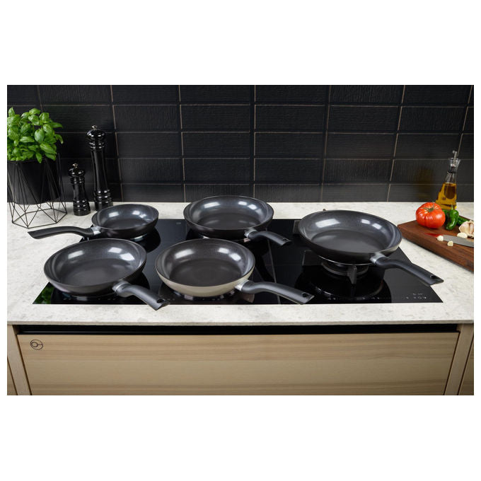 Fissler Padella Essential 24 cm Alluminio Rivestimento Ceramica Grigia Induzione Made in Germany