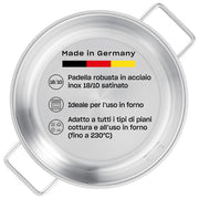 Fissler Padella in Acciaio Inox 28 cm Pure Collection Bordo Alto Compatibile Induzione