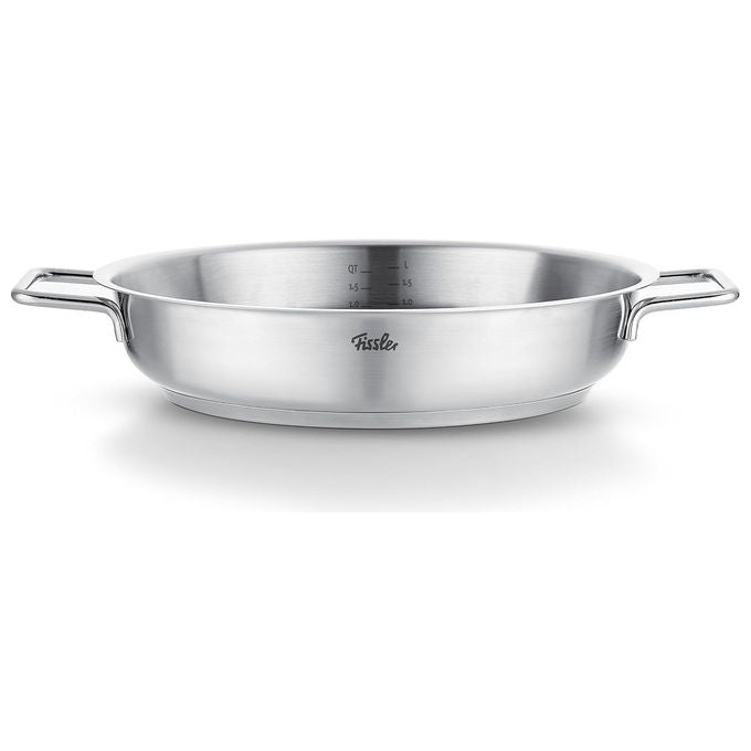 Fissler Padella in Acciaio Inox 28 cm Pure Collection Bordo Alto Compatibile Induzione