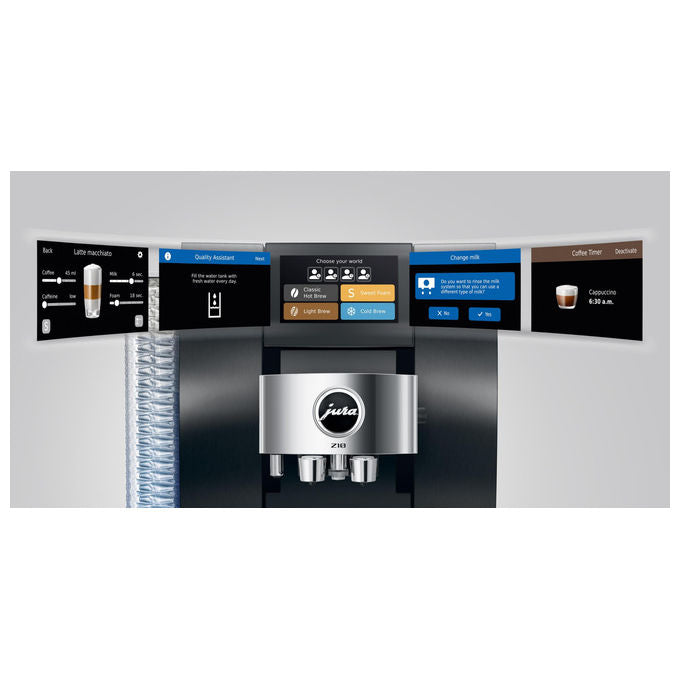 JURA Macchina da Caffe' Automatica Z10 Aluminium Black Display Touch 4.3 WiFi 51 Bevande