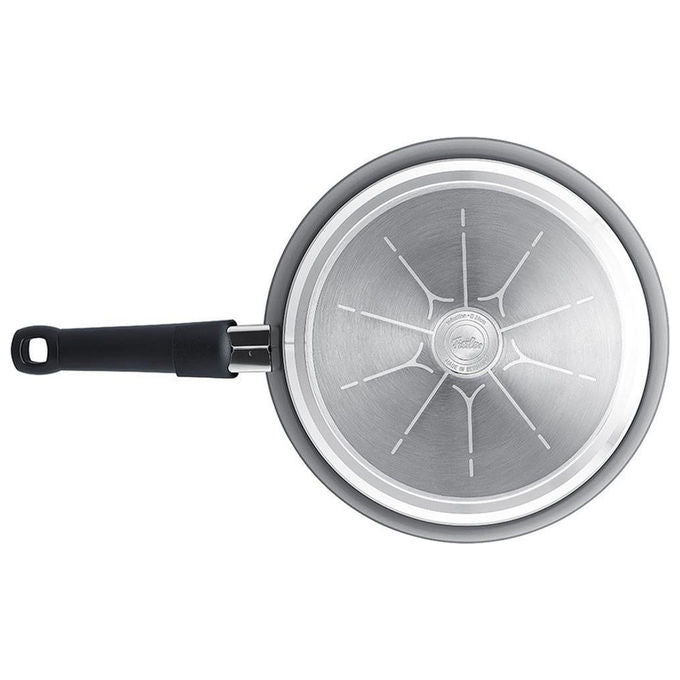 Fissler Padella Ceratal Classic 28 cm Alluminio Riciclato Rivestimento Ceramico Nero