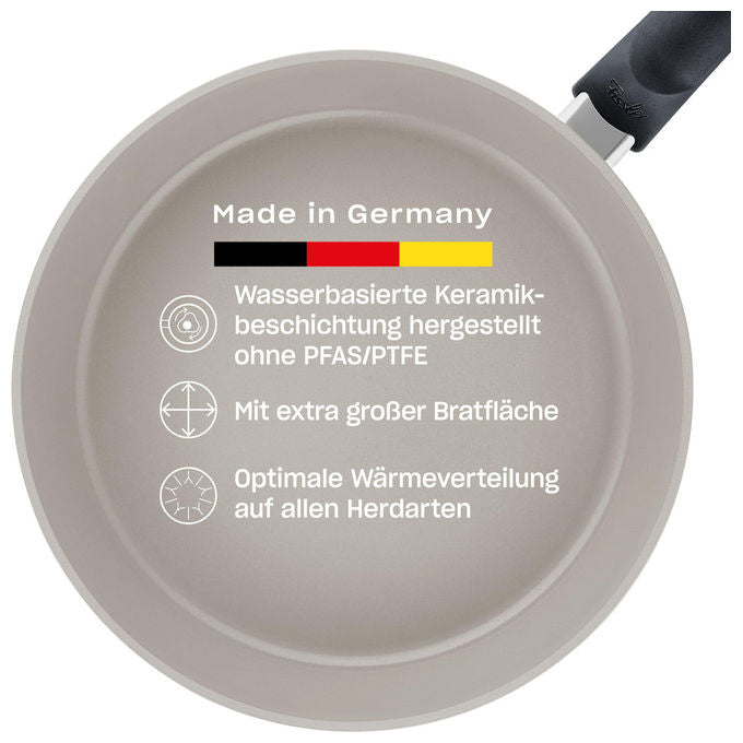 Fissler Padella Ceratal Comfort 20 cm Alluminio Rivestimento Ceramico Grigio