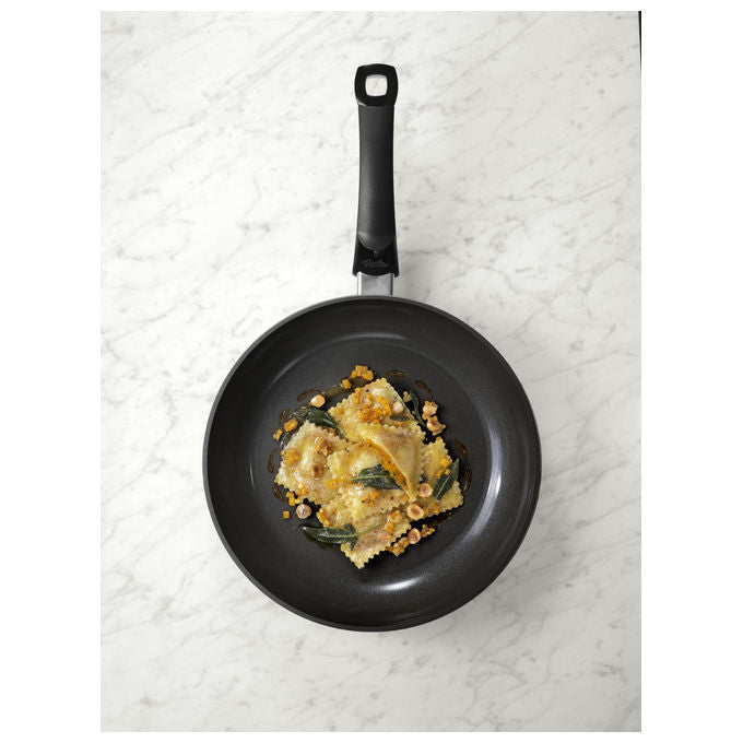 Fissler Padella Ceratal Comfort Orbit Black 24 cm Alluminio con Rivestimento in Ceramica