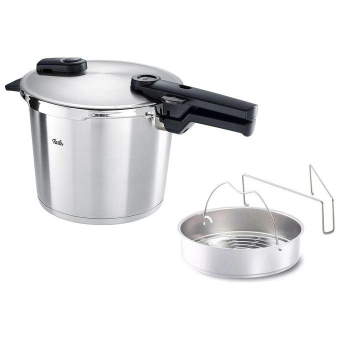 Fissler Pentola a Pressione Vitaquick Grande 6 L 22 cm Acciaio Inox Induzione Made in Germany
