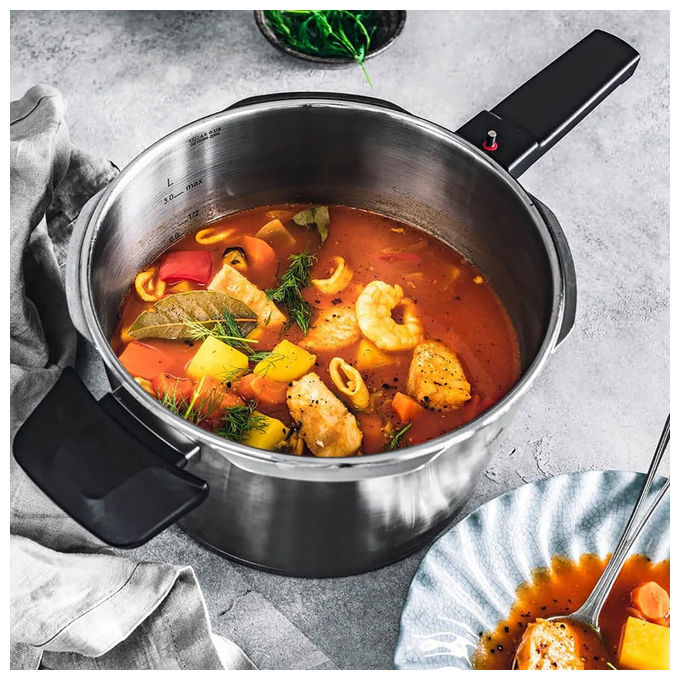 Fissler Pentola a Pressione Vitaquick Grande 4.5 L 22 cm Acciaio Inox