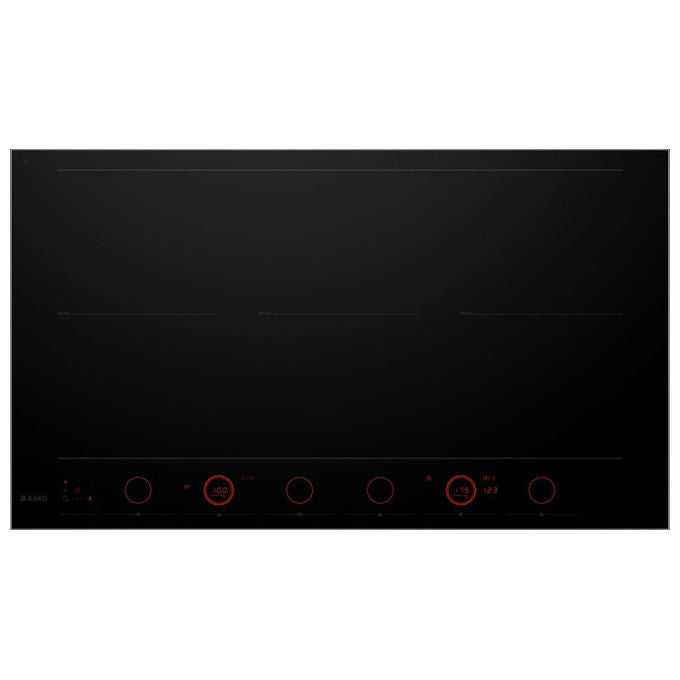 Asko, Piano Cottura a Induzione, 90 cm, Celsius°Cooking, 6 Zone, Vetro Nero