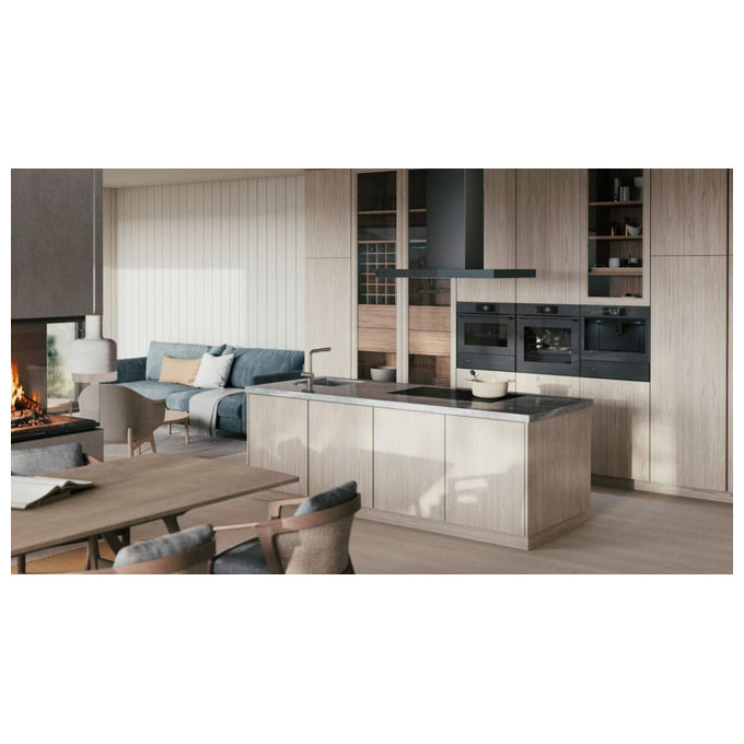 ASKO Piano Cottura a Induzione con Cappa 83 cm 4 Zone Nero