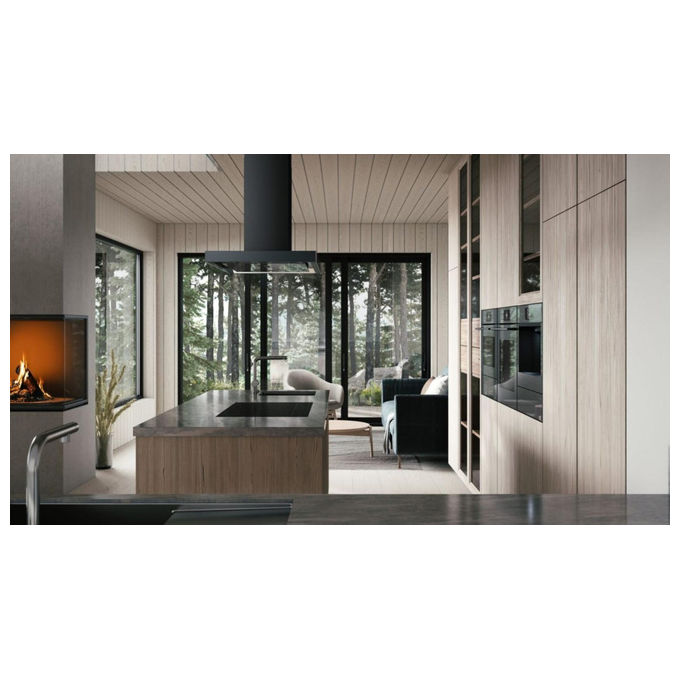 ASKO Piano Cottura a Induzione con Cappa 83 cm 4 Zone Nero
