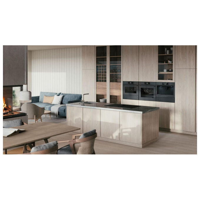 ASKO Piano Cottura a Induzione con Cappa 83 cm 4 Zone Nero