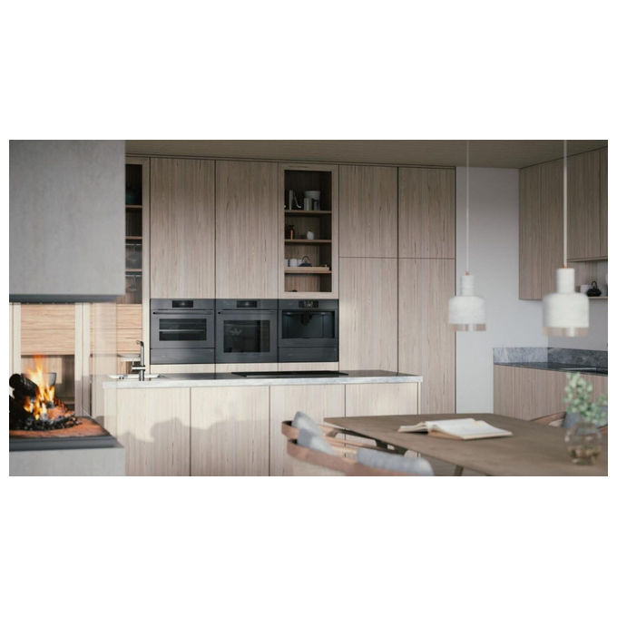 ASKO Piano Cottura a Induzione con Cappa 83 cm 4 Zone Nero