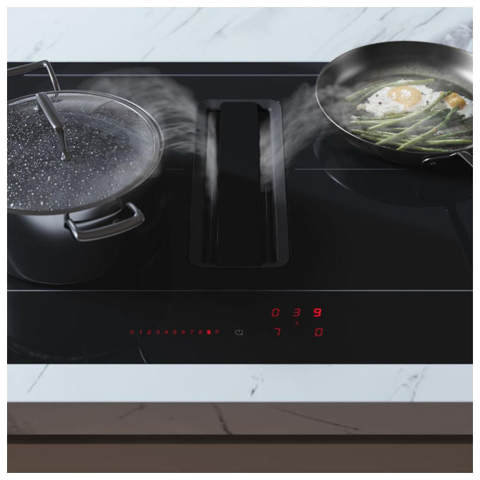 ASKO Elements HIH 3843 FM1 Piano a Induzione con Cappa Integrata 80 cm Nero