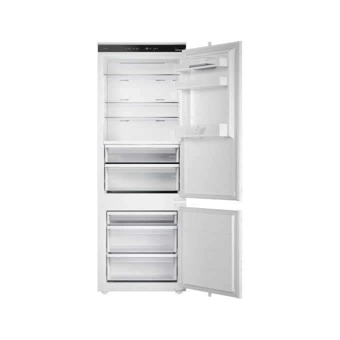 Asko frigorifero combinato RBC297SND1, 371 L, no frost, classe D, 35 dB, display LED touch, Bianco, 194 cm