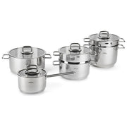 Excelsa Set Pentole Le Grand Chef 10 Pezzi Acciaio Inox 18-10 Casseruole Vaporiera