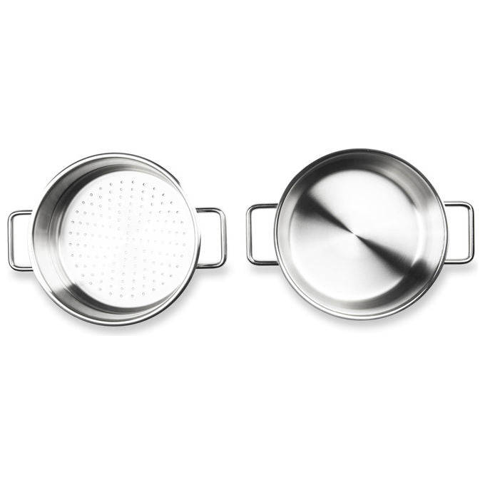 Excelsa Set Pentole Le Grand Chef 10 Pezzi Acciaio Inox 18-10 Casseruole Vaporiera