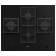 Hoover, Piano Cottura Gas, 60 cm, 4 Fuochi, Nero, Da Incasso, H-HOB 500 GAS HVG6DC5B