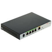 Hikvision Controller Gigabit PoE 4 Porte 100 Utenti Nero e Grigio