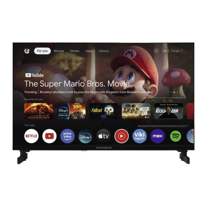 Thomson 24HG2S15C TV LED 24'' HD Smart Google TV Wi-Fi Bluetooth DVB-T2 3 HDMI colore Nero