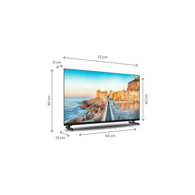 Thomson 32FG2S15C G63 Series Smart TV 32'' LED Full HD Google TV Direct-LED HDR10 Wi-Fi Bluetooth DVB-T2 3 HDMI colore Nero