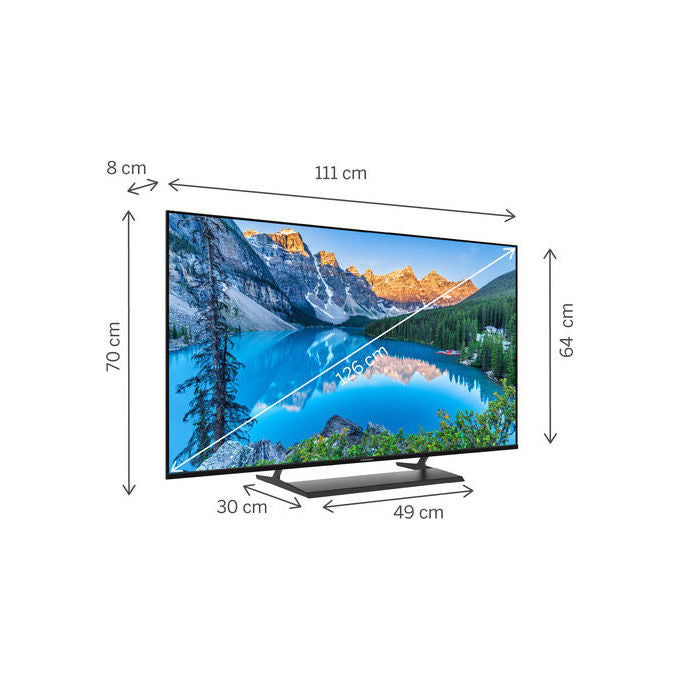 Thomson 50UG5X15 Smart TV 50'' 4K Ultra HD Google TV Direct-LED HDR10 Wi-Fi Bluetooth 5.1 3 HDMI 2.1 DVB-T2 CI+ Hotel Mode colore Nero