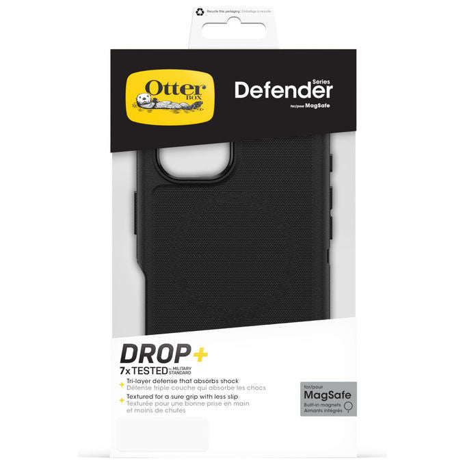 Otterbox Cover Defender Series MagSafe per iPhone 16 Antiurto Nero