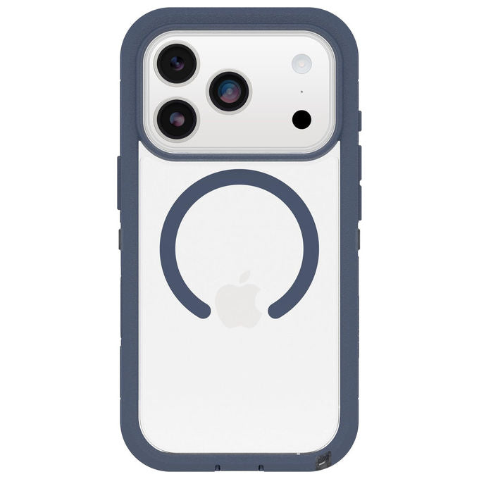 Otterbox Defender Series Pro XT Clear MagSafe Cover iPhone 17 Pro Antiurto Trasparente e Blu