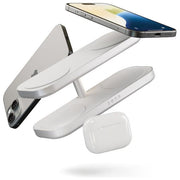 OtterBox, Caricatore Wireless Quattro Pro 4, MagSafe e Qi2, 15W, Adattatore 65W incluso, Bianco