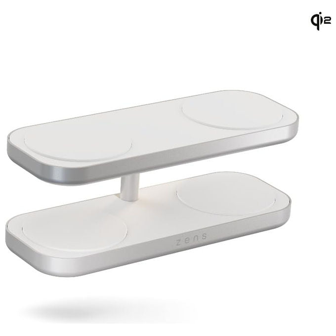 OtterBox, Caricatore Wireless Quattro Pro 4, MagSafe e Qi2, 15W, Adattatore 65W incluso, Bianco