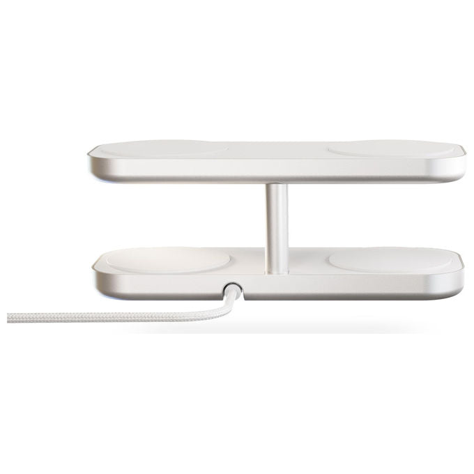 OtterBox, Caricatore Wireless Quattro Pro 4, MagSafe e Qi2, 15W, Adattatore 65W incluso, Bianco