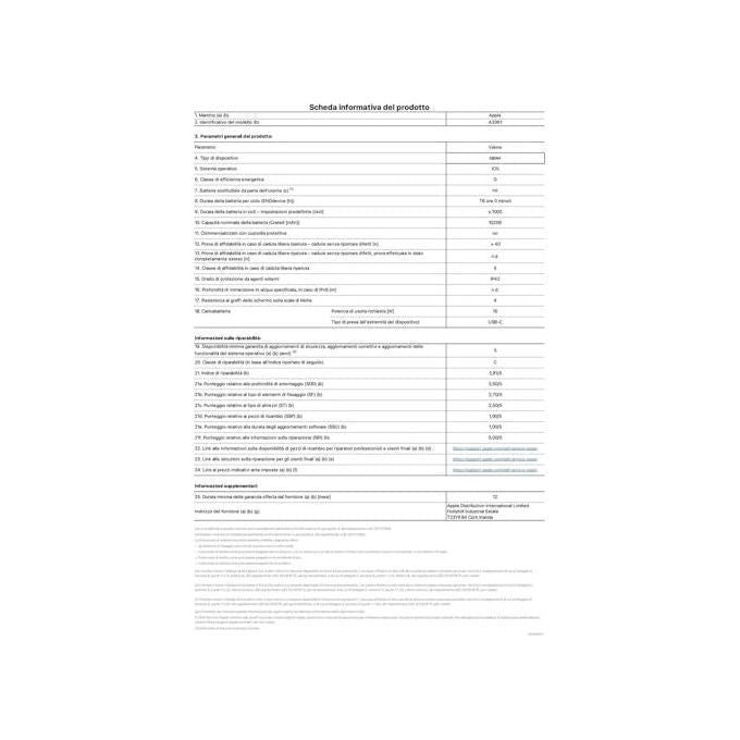 Apple iPad Pro 13'' Ultra Retina XDR Vetro nanotexture 1 TB Wi-Fi + Cellular Argento
