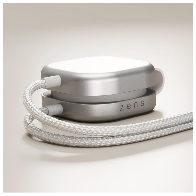 Otterbox, Cavo Ricarica Wireless Zens Pro 3, USB-C, MagSafe, Qi2 15W, Bianco