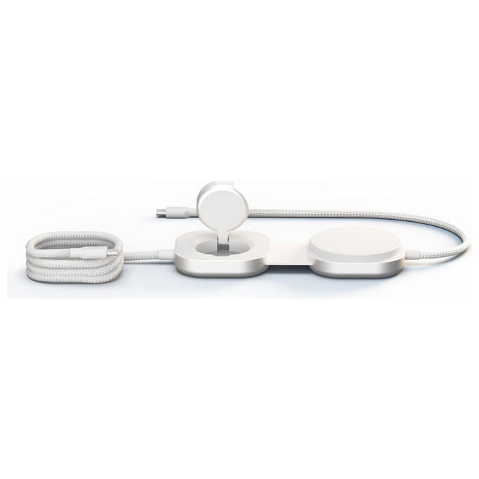 Otterbox, Cavo Ricarica Wireless Zens Pro 3, USB-C, MagSafe, Qi2 15W, Bianco
