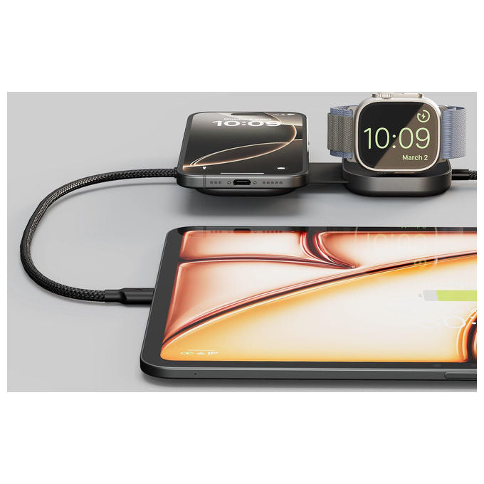 Zens, Cavo Ricarica Wireless Pro 3, USB-C, MagSafe Qi2, 15W, iPhone, AirPods, Apple Watch, Nero