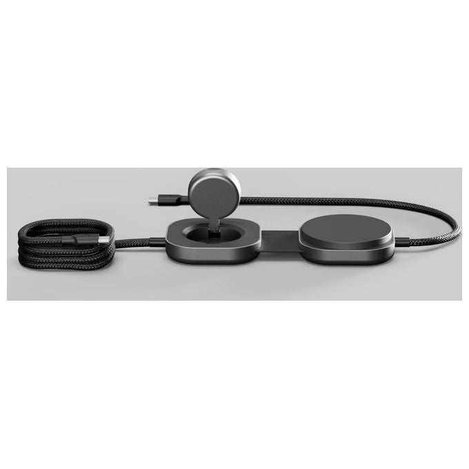 Zens, Cavo Ricarica Wireless Pro 3, USB-C, MagSafe Qi2, 15W, iPhone, AirPods, Apple Watch, Nero