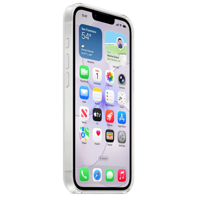 Apple Custodia MagSafe trasparente per iPhone 17e leggera anti-graffio