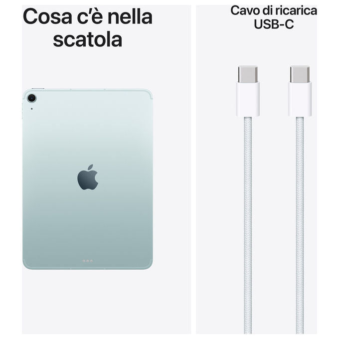 Apple, iPad Air 11'' Wi-Fi + Cellular, 512GB, Blu