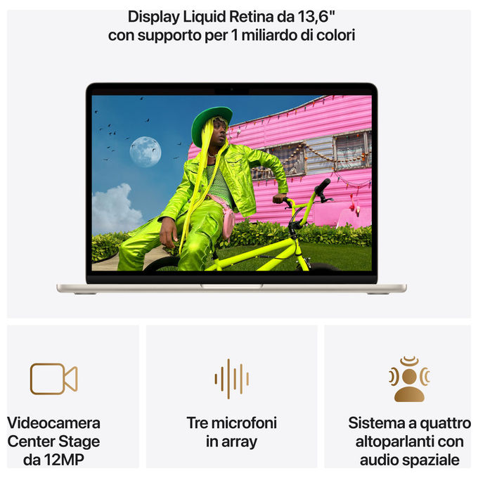 Apple MDHC4TA MacBook Air 13 M5 16GB RAM 1TB SSD Galassia