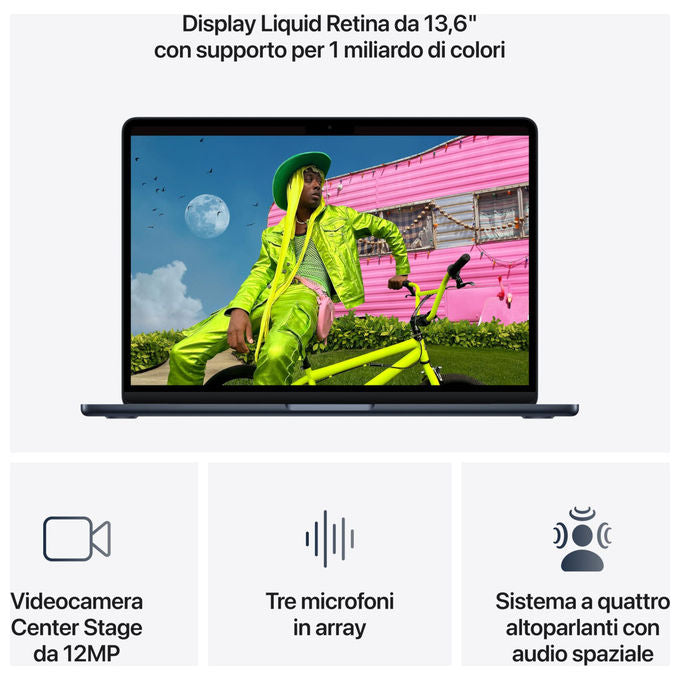 Apple MacBook Air 13'' Chip M5 24GB RAM 1TB SSD Mezzanotte